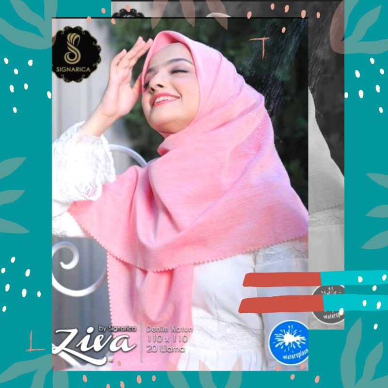 JILBAB ANTI AIR ZIVA/ HIJAB SEGI EMPAT MURAH / JILBAB GROSIR