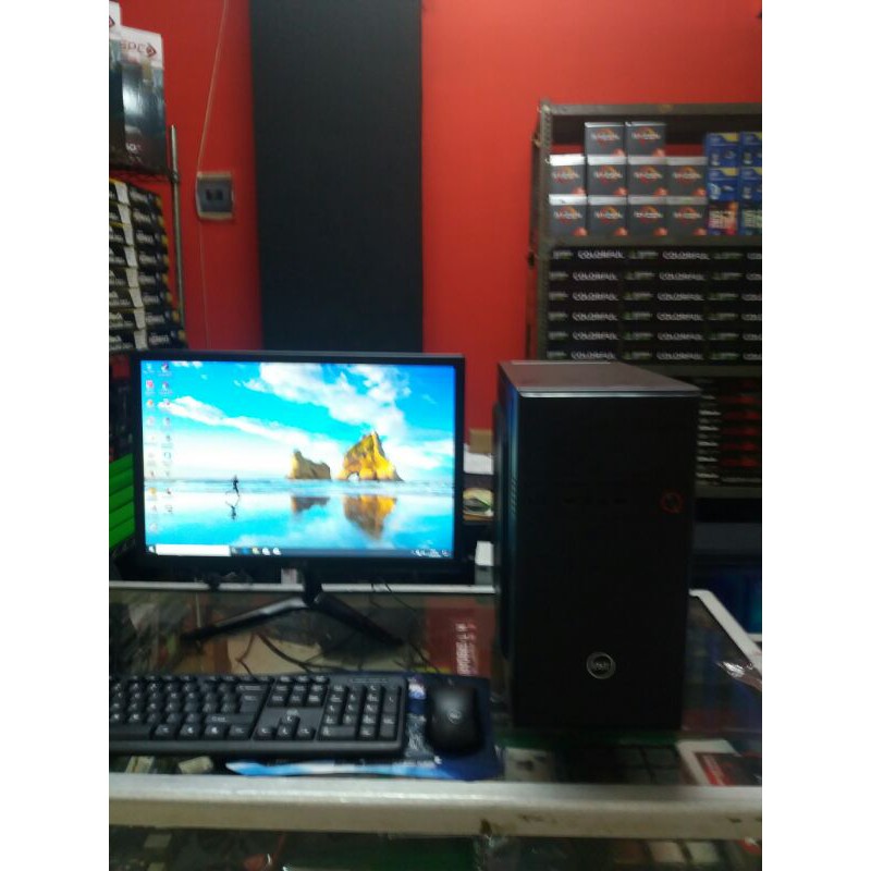 Pc rakitan core i3 ram 4 gb vga 1 gb LED 19&quot;