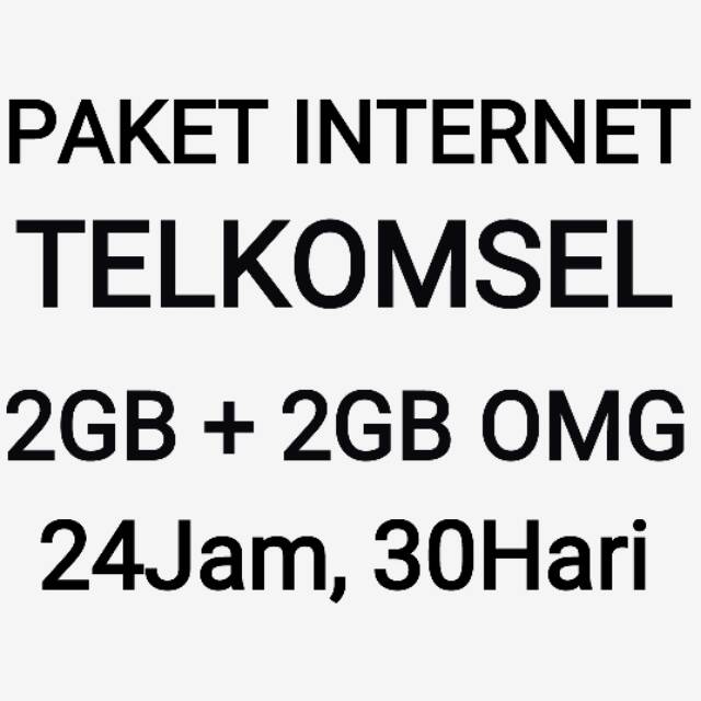 Paket Internet Data Kuota 2GB All Net OMG Sebulan Bulanan 30 Hari