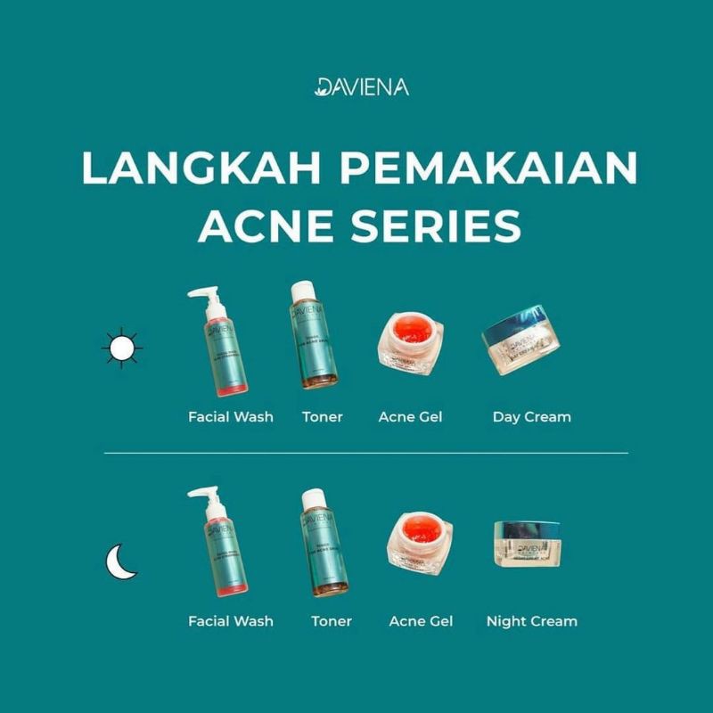 (DAVIENA OFFICIAL)DAVIENA SKINCARE|ACNE SERIES|CREAM JERAWAT AMPUH|SKINCARE|PAKET JERAWAT|PAKET ACNE|DAVINA SKINCARE