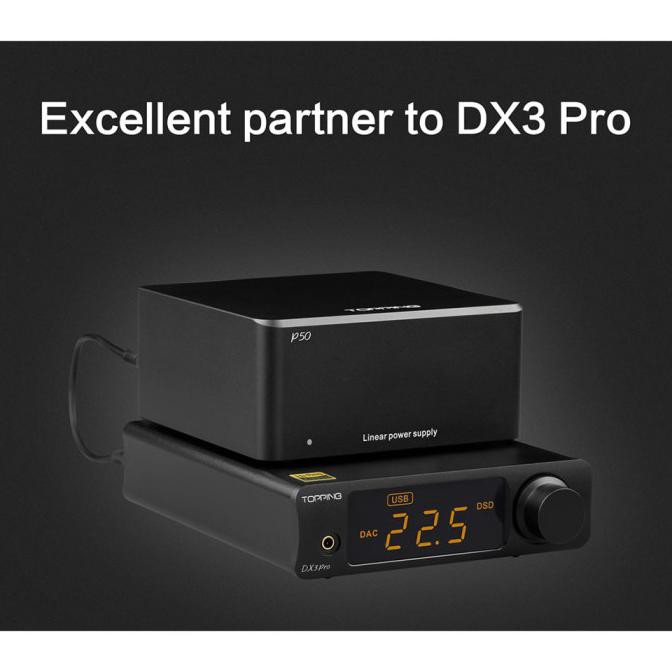 Topping P50 Linear Power Supply For D50 D50S A50 Dx3Pro - Black Ardianamrarsanti