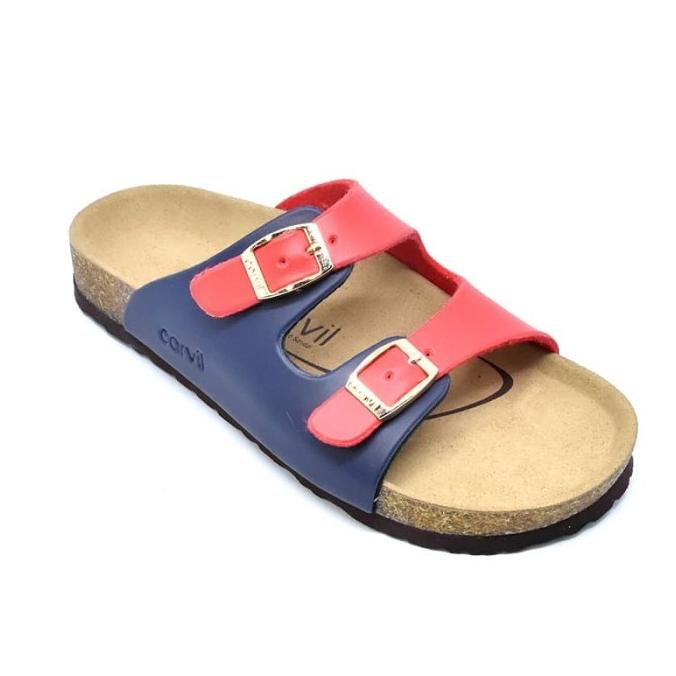 Carvil Sandal Anak VENICE-02TW NAVY/RED