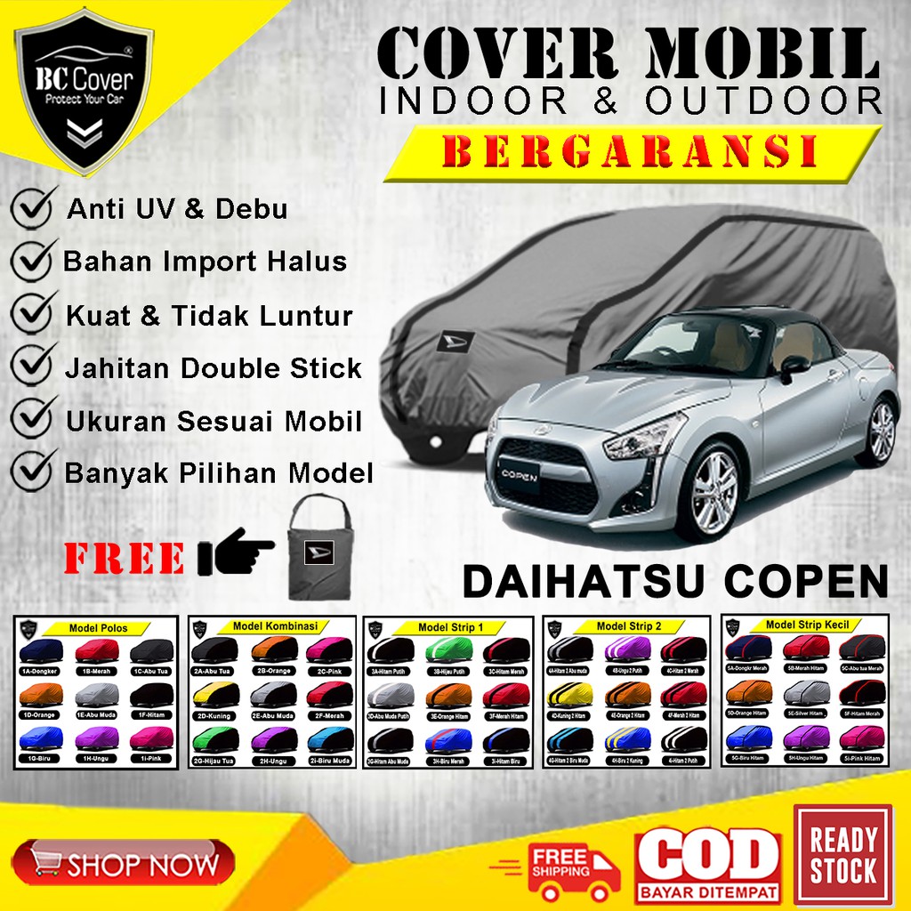 Body Cover Mobil Daihatsu Copen, Sarung Mobil Daihatsu Copen, Mantol Tutup Selimut Pelindung Outdoor