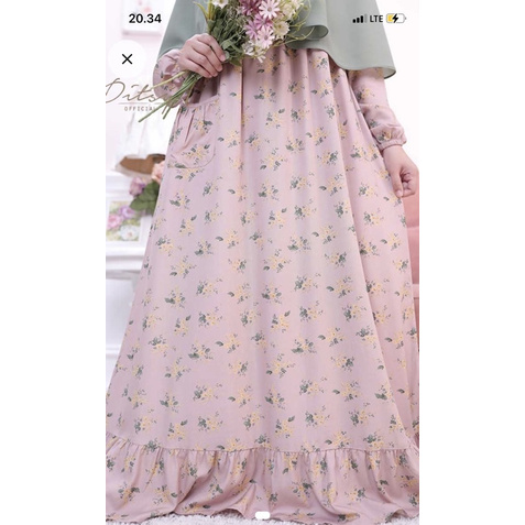 Ditsy juni nualla crepepink