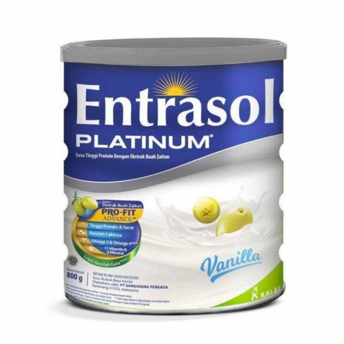 

[COD] Entrasol Platinum 800gr Rasa Vanilla [COD]
