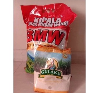 

Paket Beras BMW 5kg + Gulaku 1kg