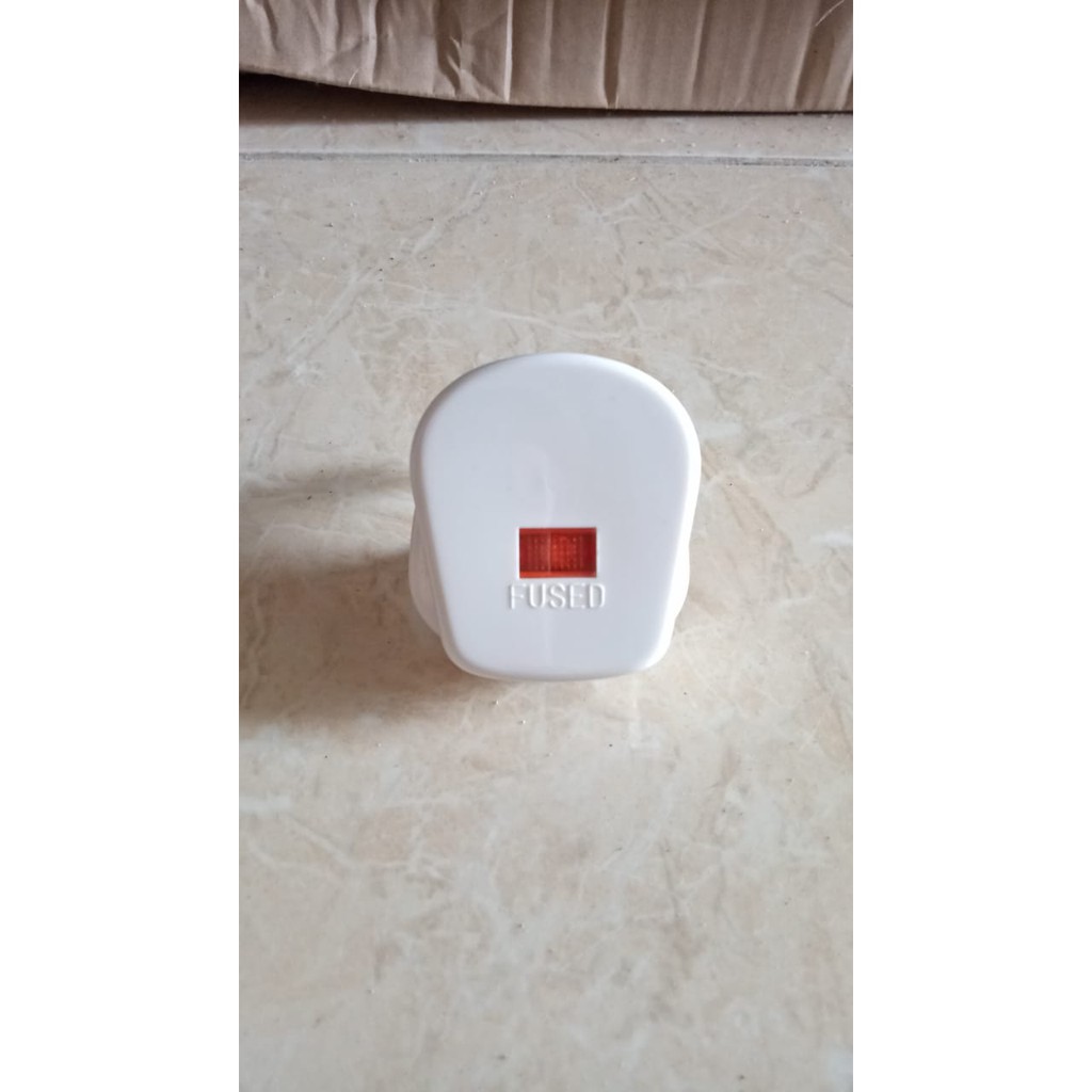 Steker AC Kaki 3 Colokan Fused Vyba