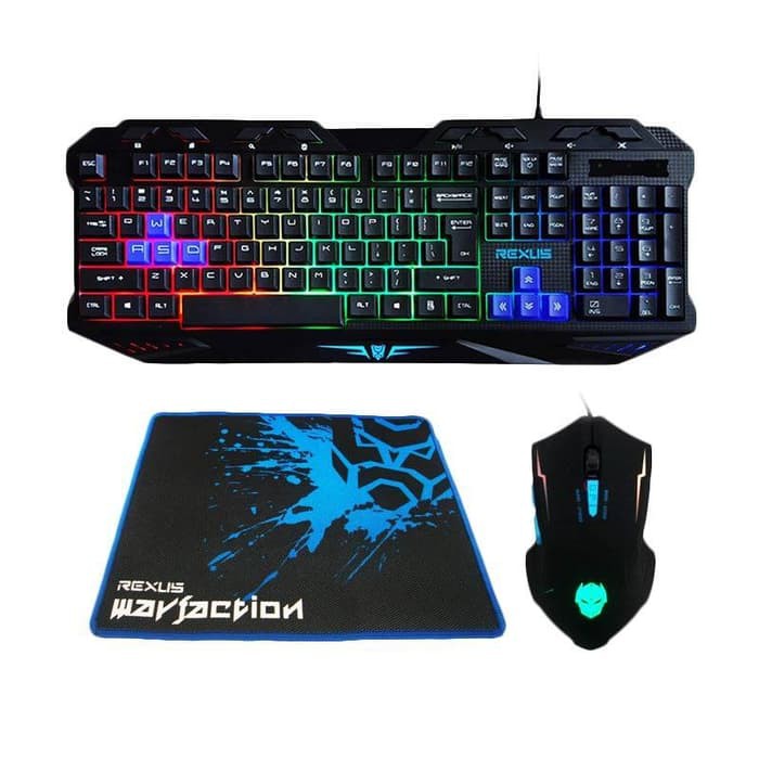 gaming combo keyboard mouse mouspad rexus vr1 WARFACTION keyboard gaming