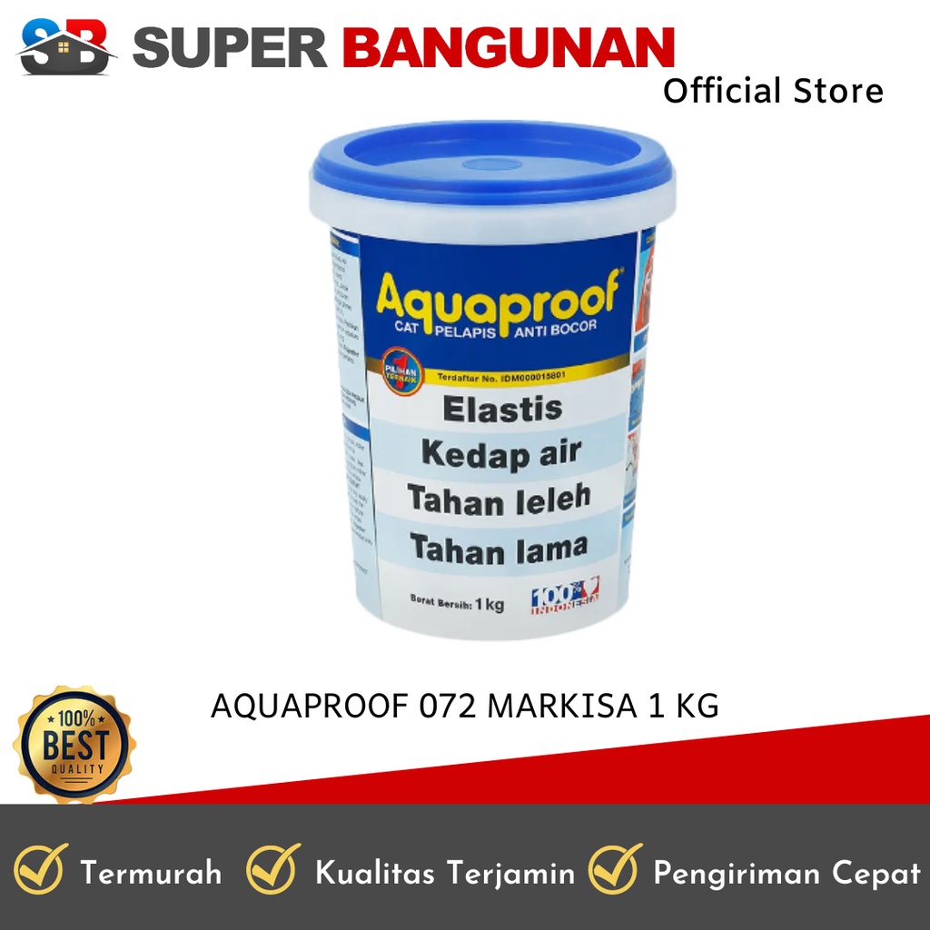 Jual Aquaproof Cat Tembok Waterproof Pelapis Anti Bocor Markisa Kg Shopee Indonesia