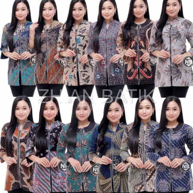 Atasan Batik Dolby Dolbi Dobby Doby Tenun Sutra Tulis Halus Katun ATBM Baron ,Sarombit Atasan Wanita