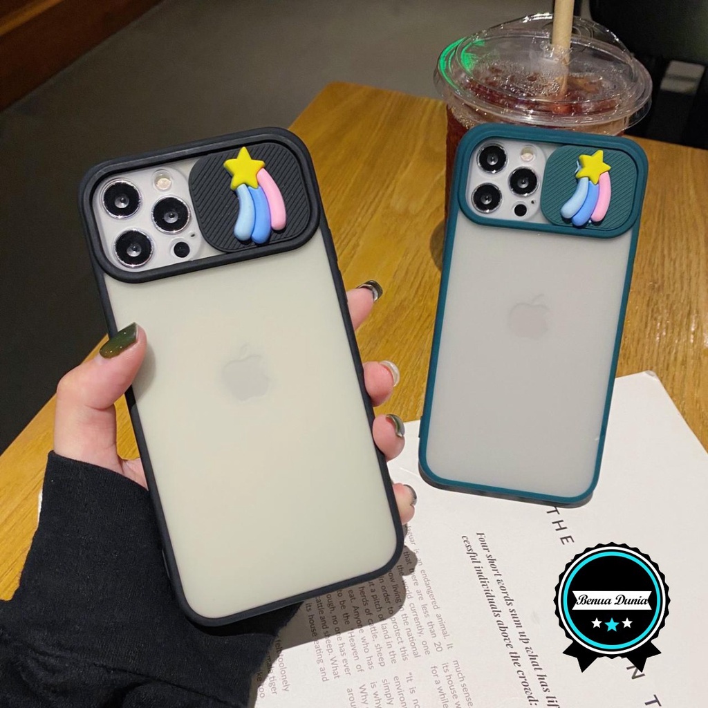 SOFTCASE SLIDE PELINDUNG KAMERA STAR 3D SAMSUNG J2 PRIME CORE J4+ J5 J6 J6+ J7 PRO CORE PRIME A03s B