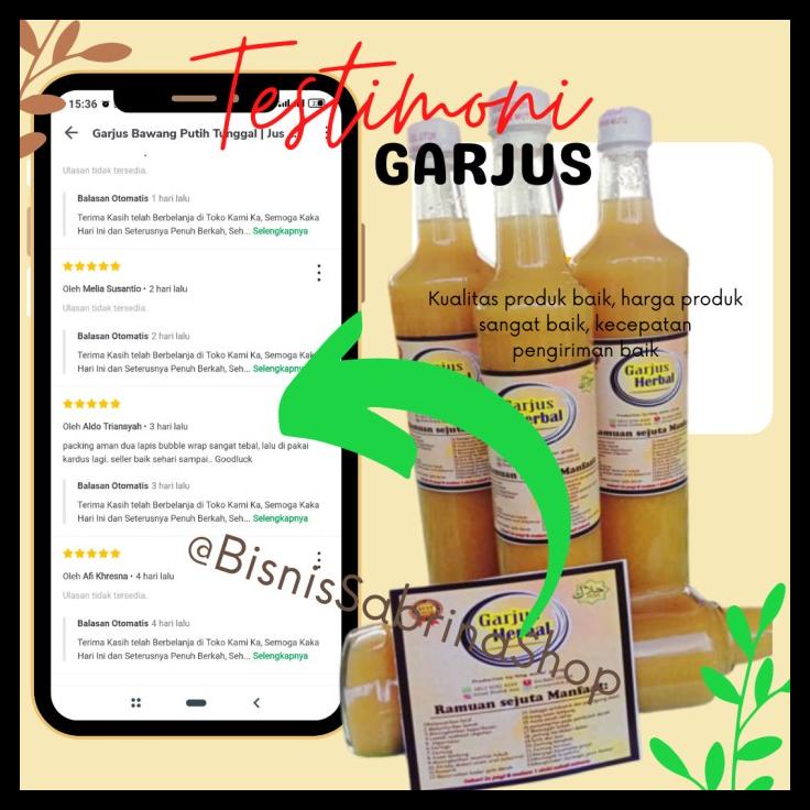 

DISKON TERBATAS !!! GARJUS BAWANG PUTIH TUNGGAL | JUS TRADISIONAL| KUALITAS TERBAIK 650ML TERLARIS