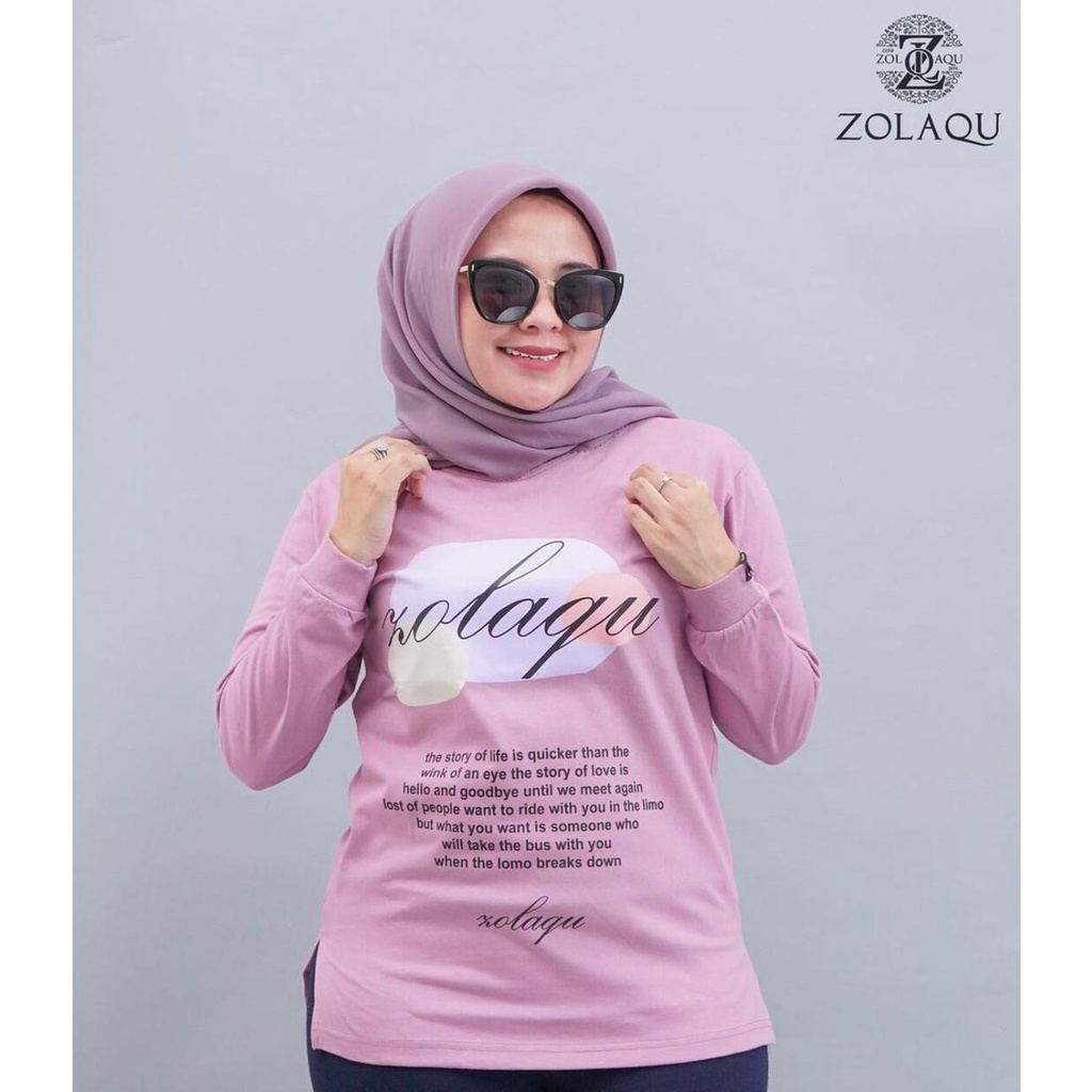 BAJU ZOLAQU / SWEATER ZOLAQU (COD) BAJU WANITA LENGAN PANJANG / SWEATER WANITA KEKINIAN / KAOS WANITA TRENDY / ATASAN WANITA TERBARU 2021/BAJU KAOS LENGAN PANJANG HIJAB/BAJU HIJAB/BAJU MUSLIM ZOLAQU/BAJU MUSLIM WANITA LENGAN PANJANG/COD/HIJAB STYLE