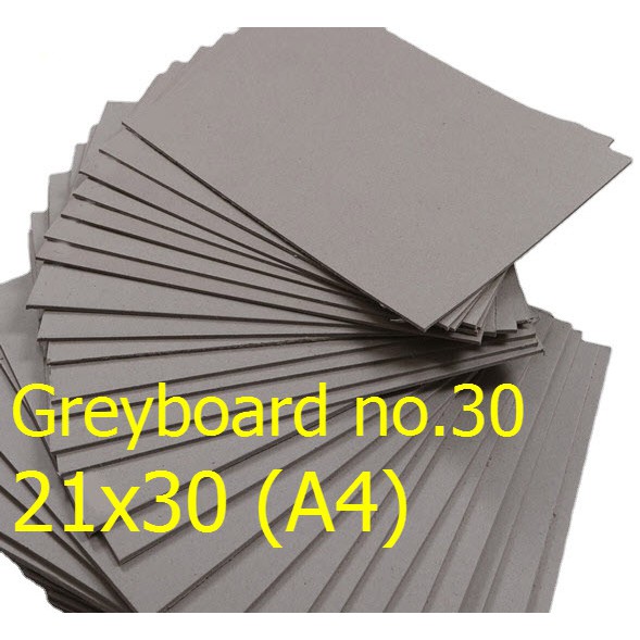 

Greyboard no.30 / bot karton hard board - 21x30 (A4)
