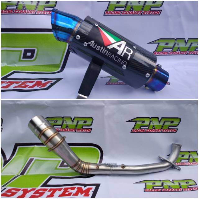 Knalpot Racing AUSTIN FULLSYSTEM NMAX AEROX XMAX LEXY MIO PCX VARIO BEAT SCOPY DLL-2