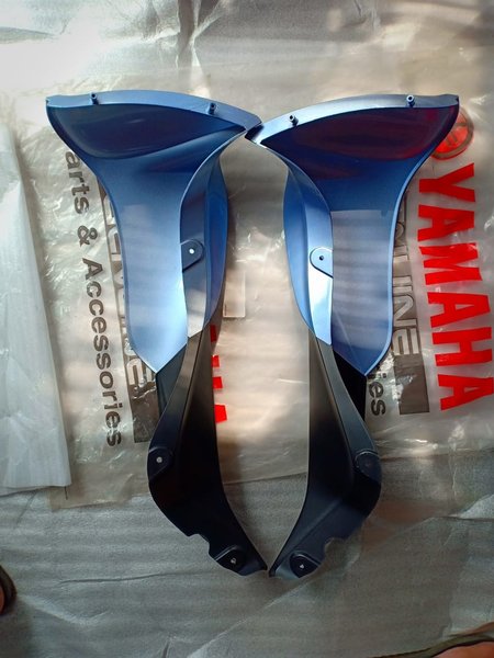 Sayap Luar Legshield Yamaha Jupiter Original 2001 Cover Depan tebeng Jupiter old biru telur asin