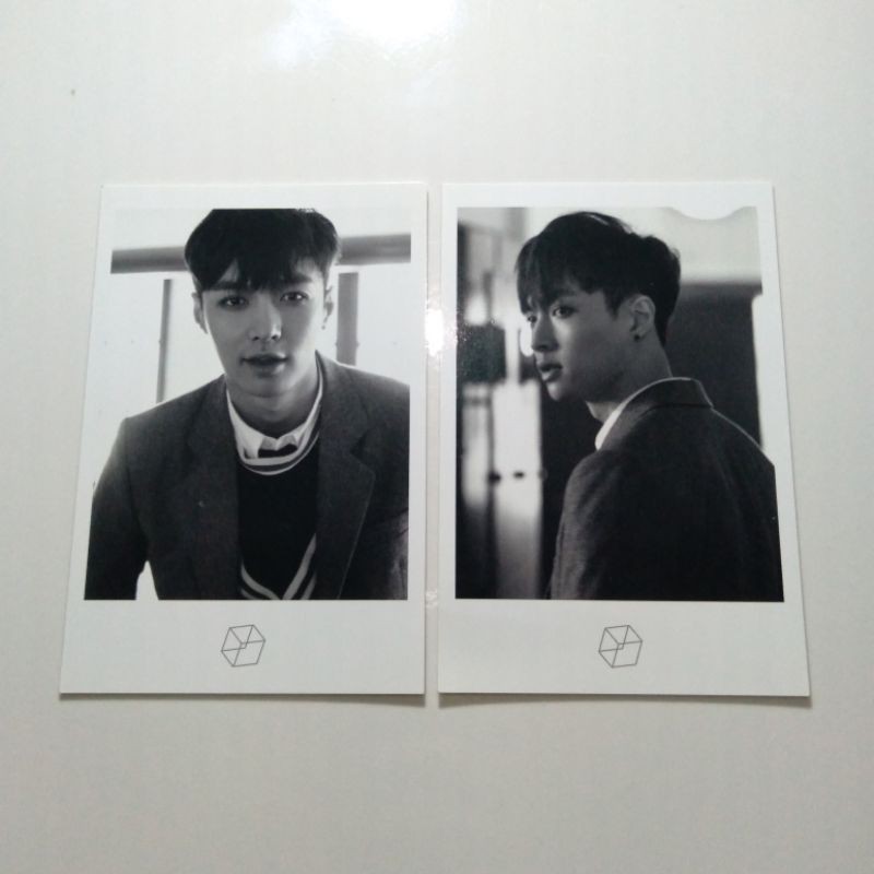 [READY, BACA DESC] EXO EXODUS POLAROID BLACK & WHITE VER LAY XIUMIN TAO
