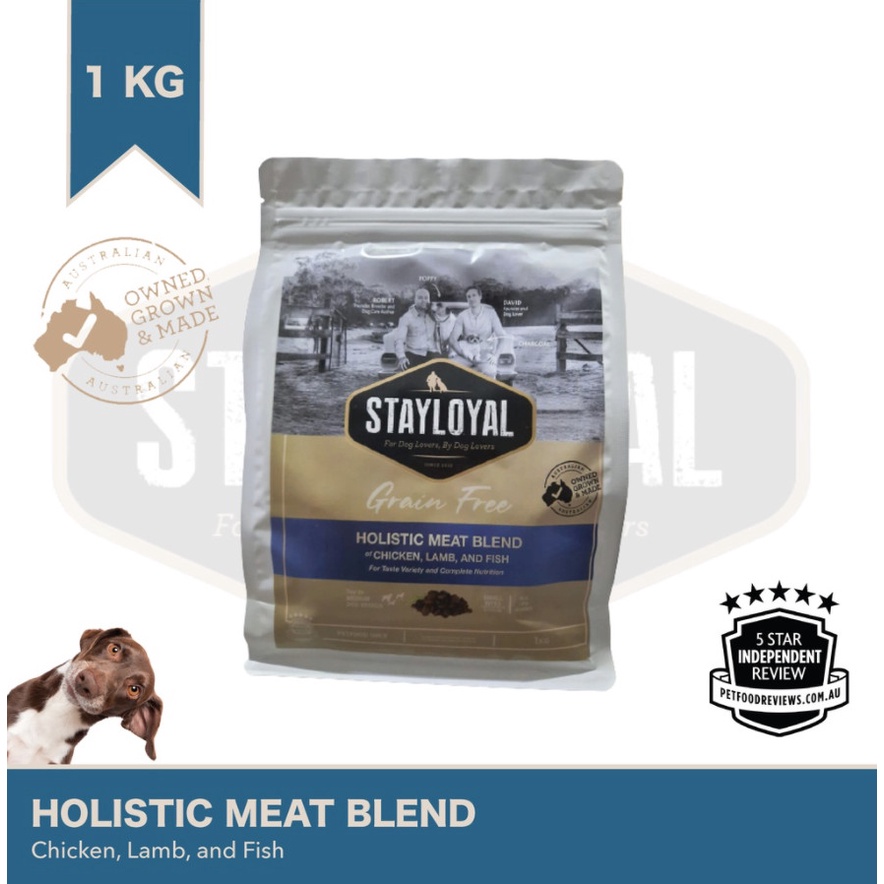 Dog Food STAYLOYAL Makanan Anjing - Chicken, lamb, & fish 1kg