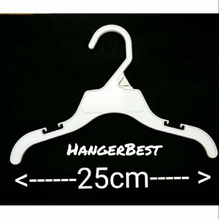 Hanger Gantungan Baju Anak 495 Putih (1 Lusin) | Gantungan Hanger 495 Baby Dan Anak (Harga Jual Lusinan)