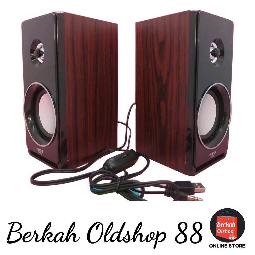 Berkah Oldshop 88 - Speakers Aktif FLECO F-019 Digital Musik Audio Komputer