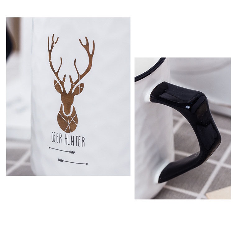 Ceramic Mug Deer Random / Gelas Keramik / Hampers Souvenir Kado