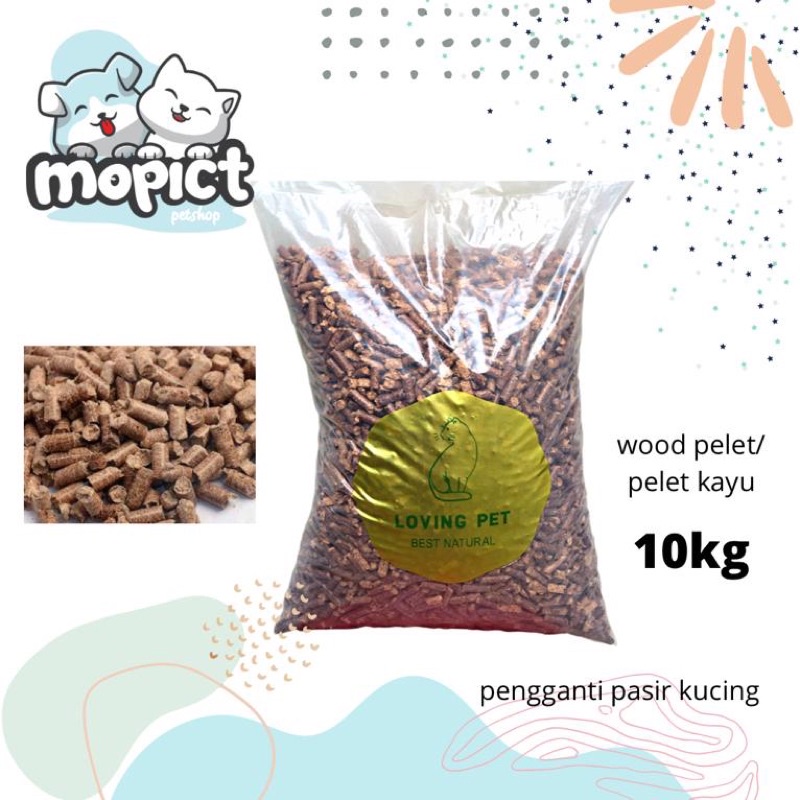 pasir kayu kucing 10kg pasir pelet kayu loving pet 10 kg pasir wood palet