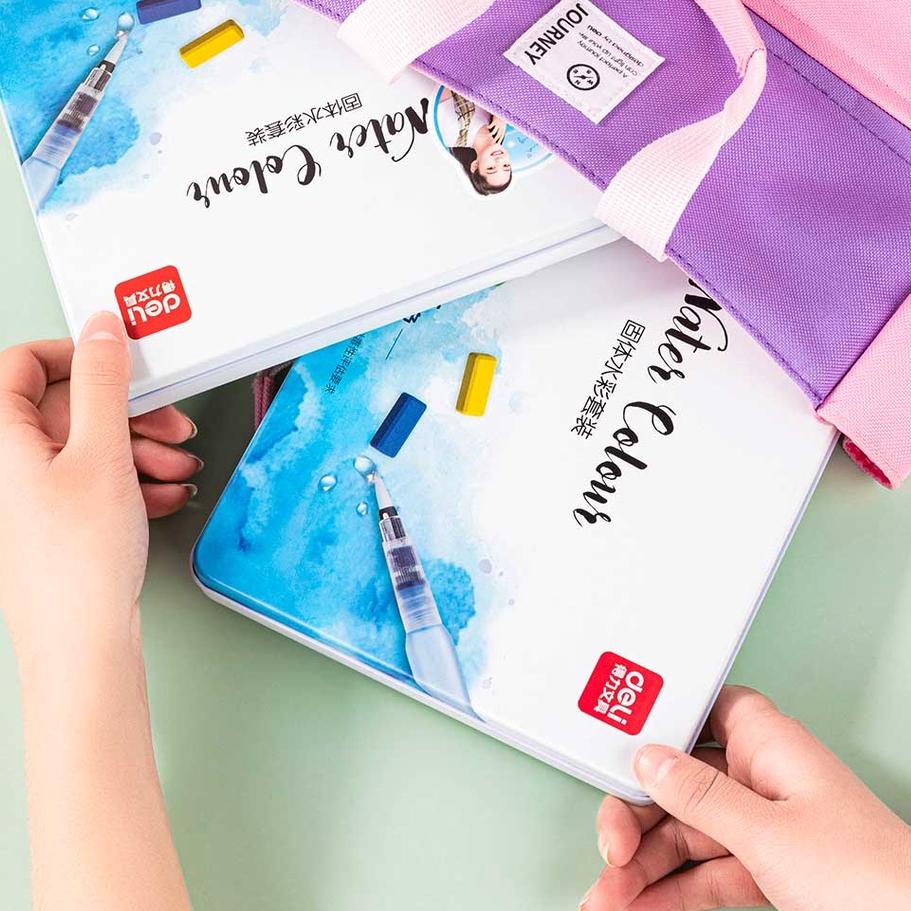 

DS2D✻ Deli Solid Watercolor Set Cat Air Padat isi 24/36 warna 73876 73877 Harga Terjangkau