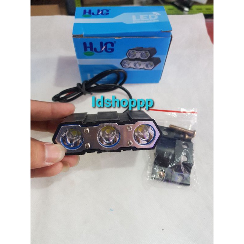 lampu tembak sorot LED Cree OWL mini 3 mata ultrafire untuk semua motor