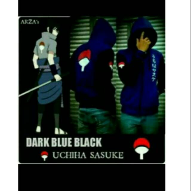 jaket anime uciha sasuke blue