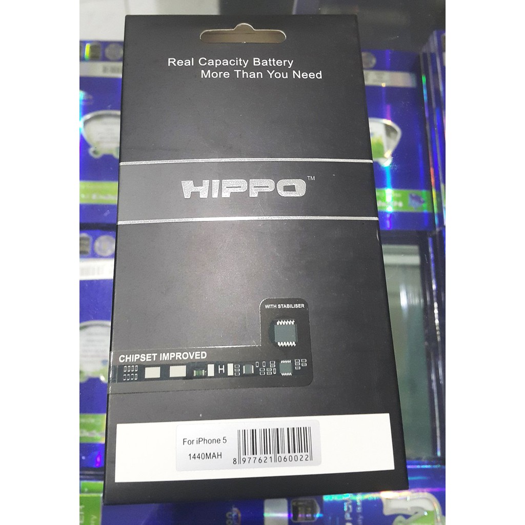 Hippo Battery Apple Iphone 5 5G Original 1440 Mah - Batre Batrei Batrai Baterai Ori By Hippo