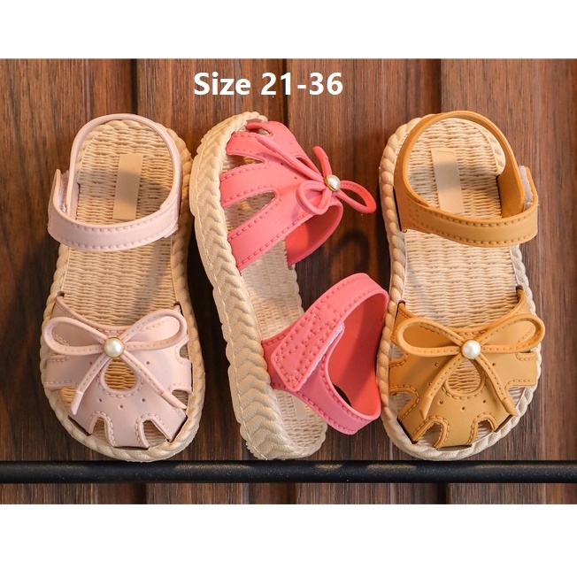 SH2114 Glorykidz Sepatu Sendal Anak Perempuan Sandal Anak Karet Sendal Anak Strap Perekat Size 32-35