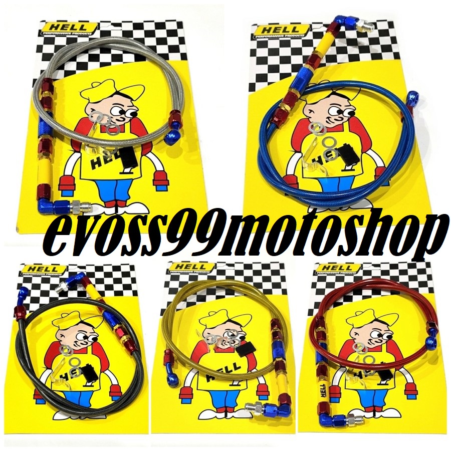 SELANG REM DEPAN PSI HELL 90CM UNIVERSAL vixion mio beat vario 125/150 ninja rx king dll