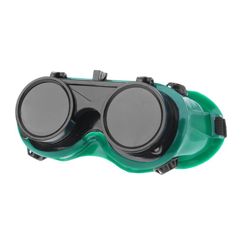 Wer Sécurité Solder Soudure Coupe Grinding Goggles Flip Up Objectif Lunettes Vert