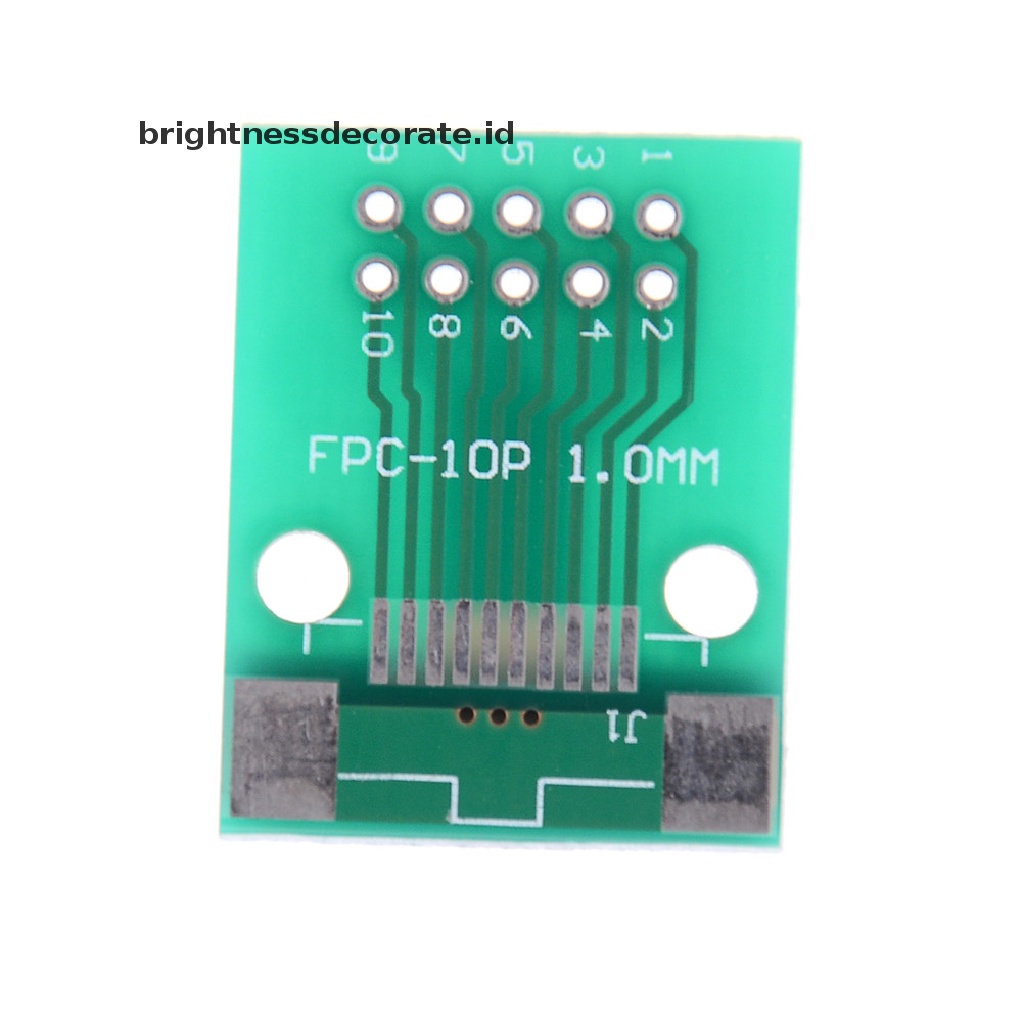 1 Pc Papan Adaptor Konverter PCB 10 Pin 0.5mm FFC FPC Ke 10P DIP 2.54mm 0 0 0 0 0