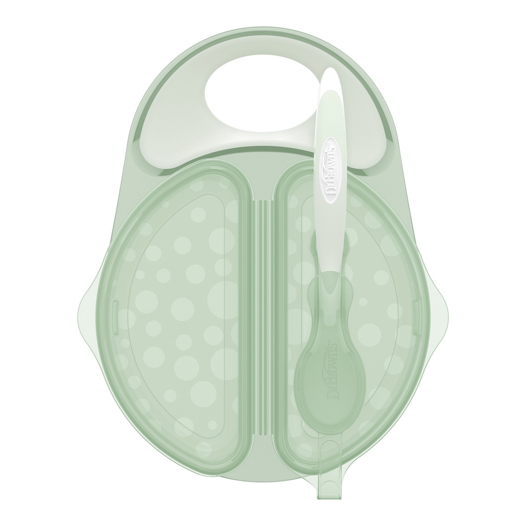 Dr Brown's Travel Fresh Bowl &amp; Spoon (TF010) / mangkok bayi