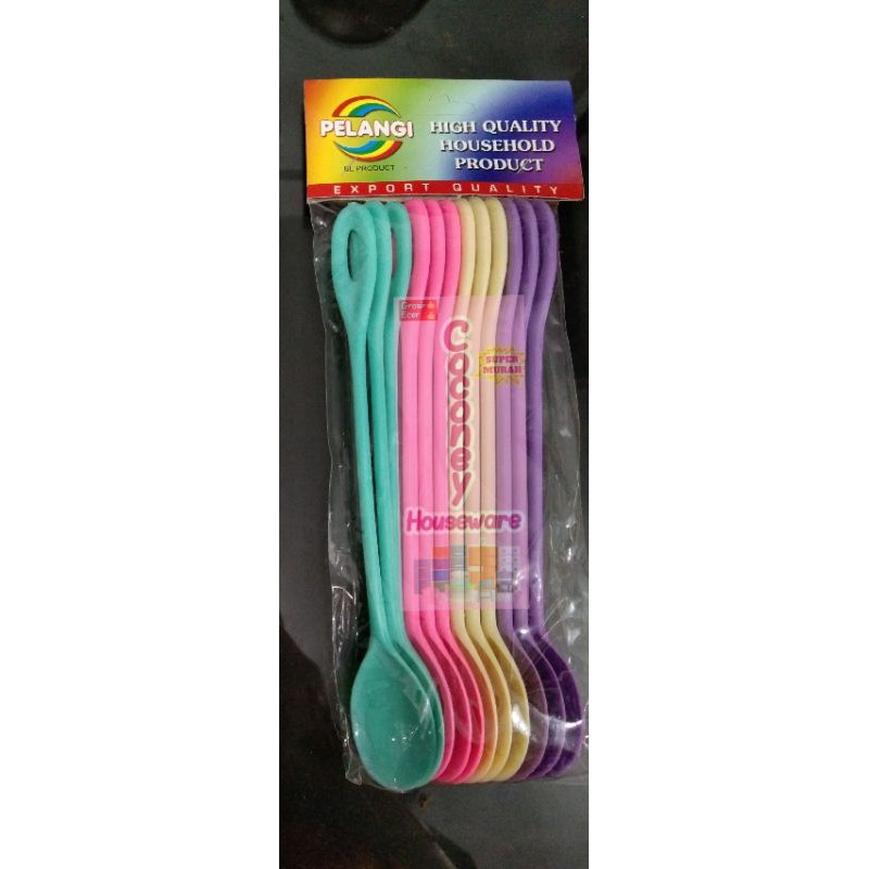 SENDOK KECIL PLASTIK WARNA WARNI