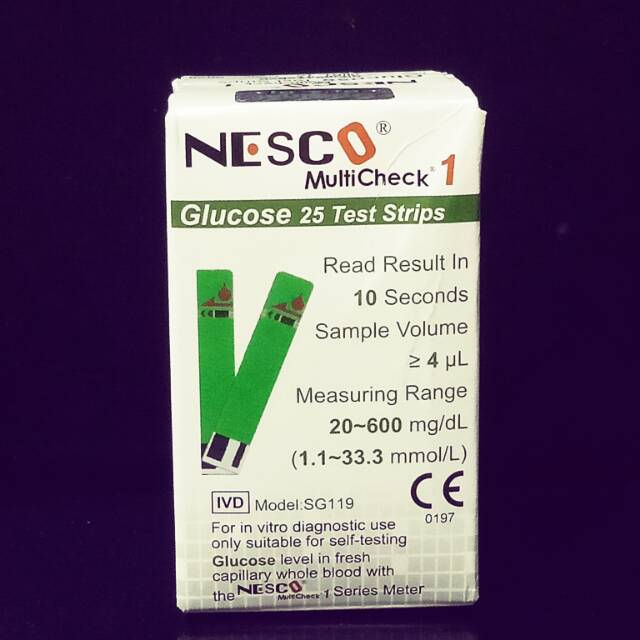 Glucose test strip Nesco