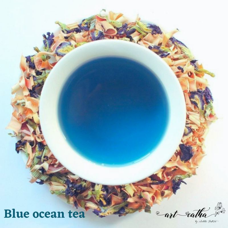

BLUE OCEAN TEA BLEND (BUTTERFLY PEA, PANDAN,LEMONGRASS,)