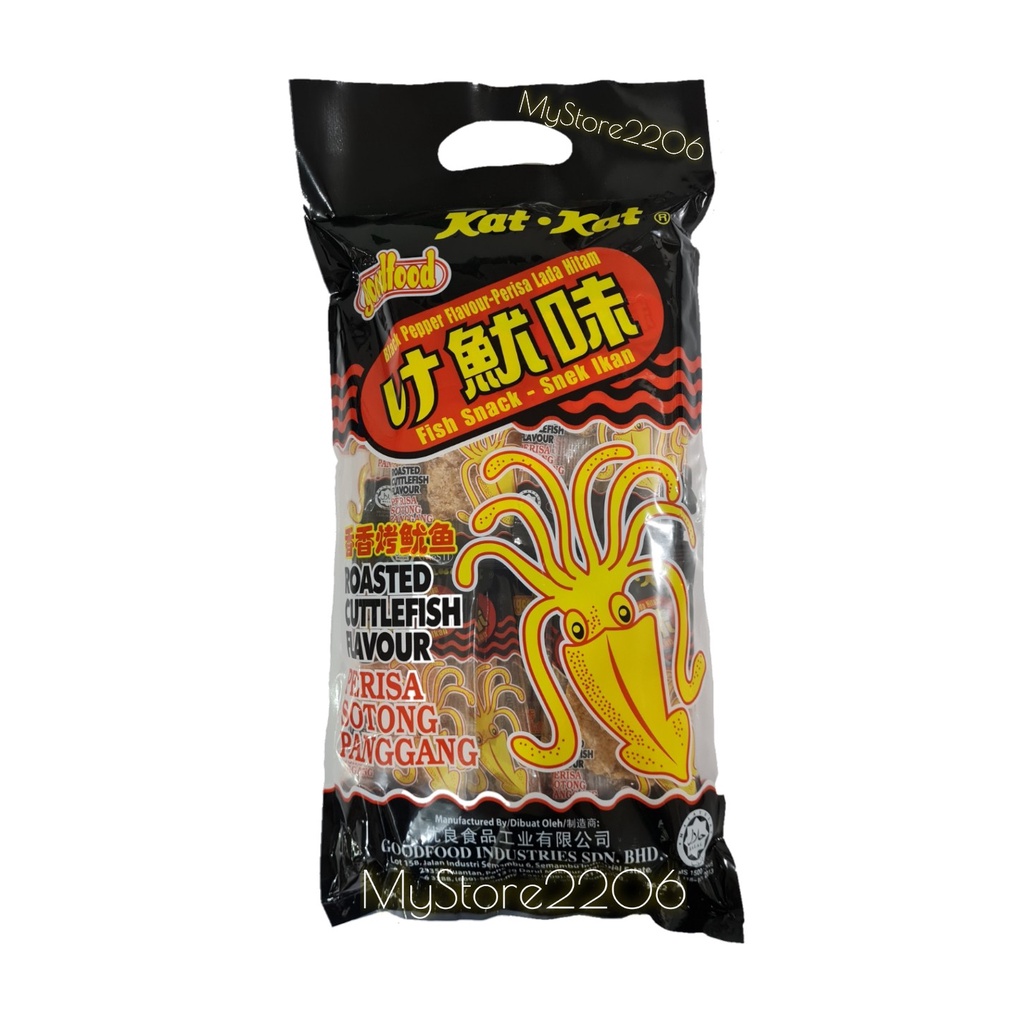 Snack Sotong Panggang Kat Kat / Snack Ikan Perisa Sotong Panggang Katkat / Roasted Cuttlefish Snack