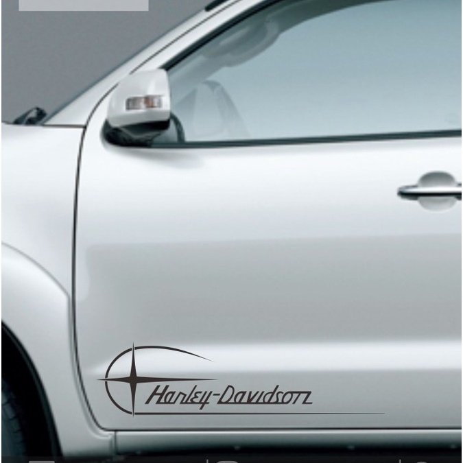 BLIGHOO - CUTTING STICKER PINTU MOBIL VARIASI BINTANG HARLEY DAVIDSON 60cm KEREN 1 SET KANAN KIRI ST