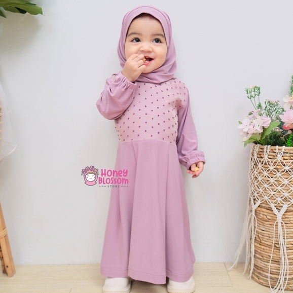 HONEYBLOSSOM gamis bayi daily alesha / gamis bayi perempuan jersey korea premium