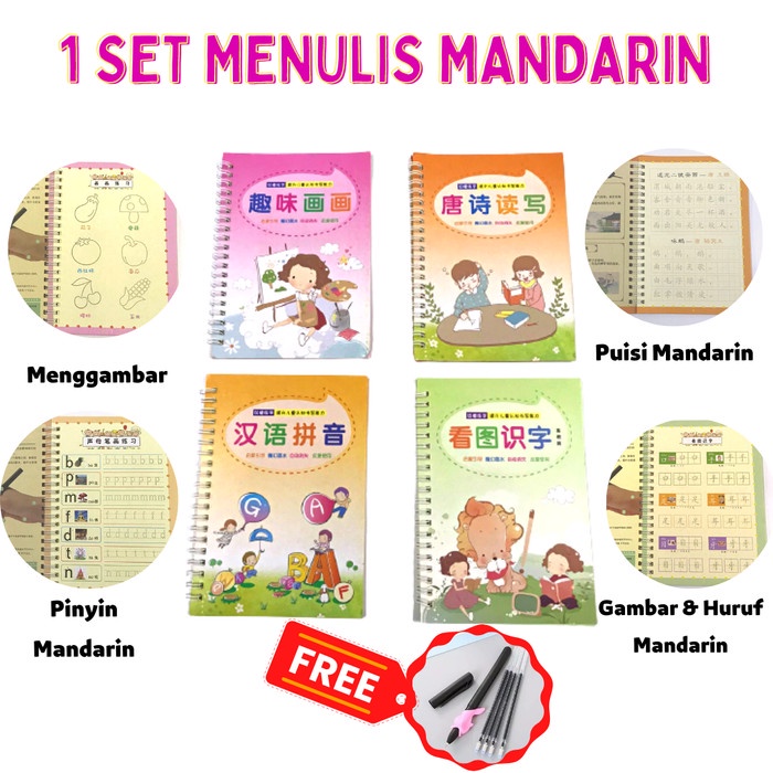 Buku Ajaib Belajar Menulis Anak Practice writing Book Magic 3D Buku Tulisan Groove