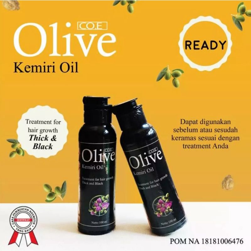 OLIVE KEMIRI OIL 100ML - SYB KEMIRI OIL - MINYAK KEMIRI OLIVE-100ml