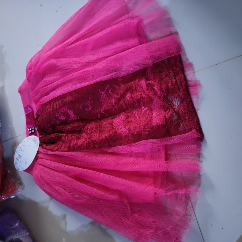 Rok tutu brokat tile rok pendek anak 2 3 tahunan