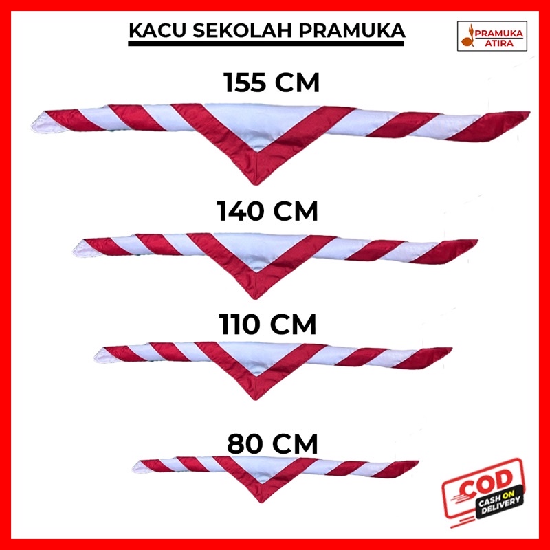 Grosir Kacu Sekolah Pramuka SD SMP SMA Pembina - Satin Katun Tisu Palapa