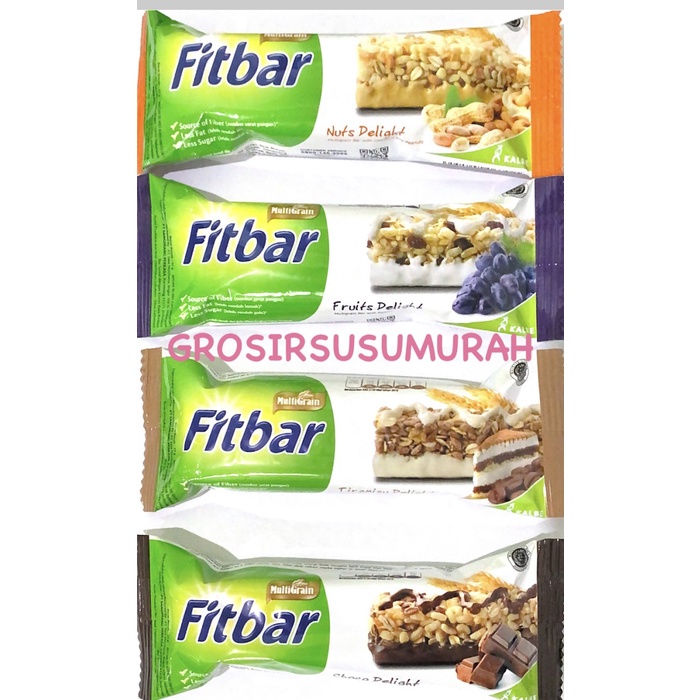 

4eh Fitbar 22 Gr Coklat / Tiramisu / Fruit - Fitbar Coklat 60Jhh