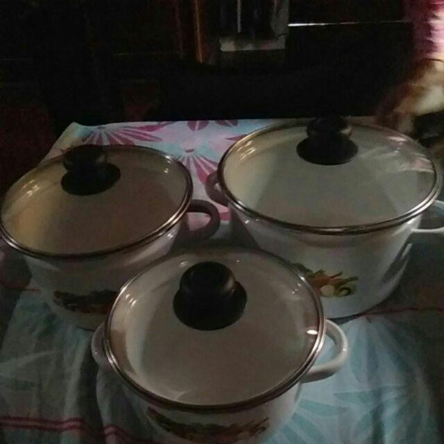 6 Pcs Cookware Jorge Set Tutup Enamel (berat 2 Kg)