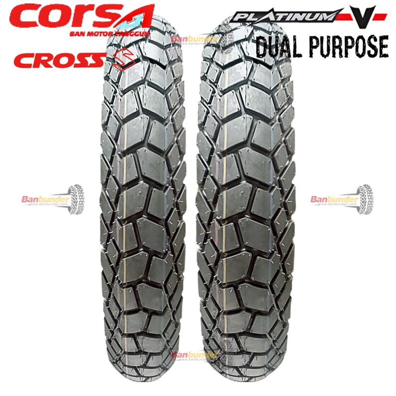 PAKET CORSA CROSS S 100/80-17 DAN 110/80-17 - TUBELESS