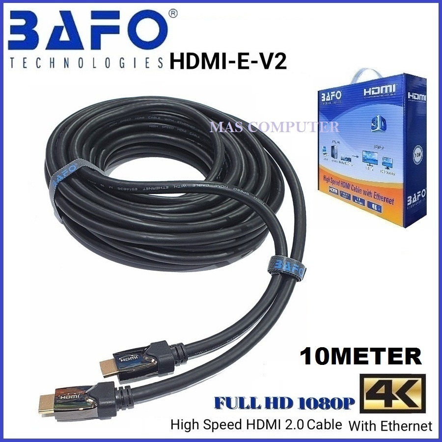 BAFO Kabel Hdmi 10Meter Original / Kabel Hdmi BAFO 10 Meter 4K / Kabel Hdmi BAFO 10M