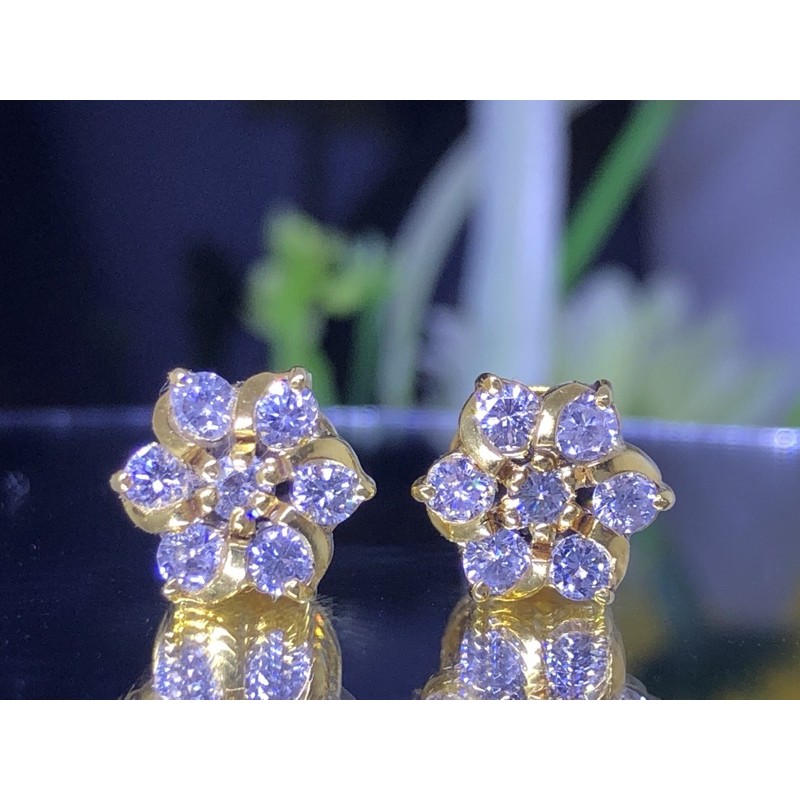 GIWANG EMAS BERLIAN EROPA - ANTING BERLIAN EROPA ASLI